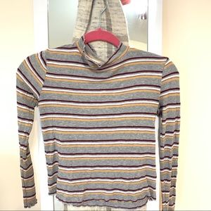 Hippie Rose Turtle Neck Long Sleeve Shirt